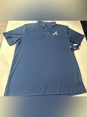 Atlanta Braves Majestic Men’s Polo (XXL) Retails For $50